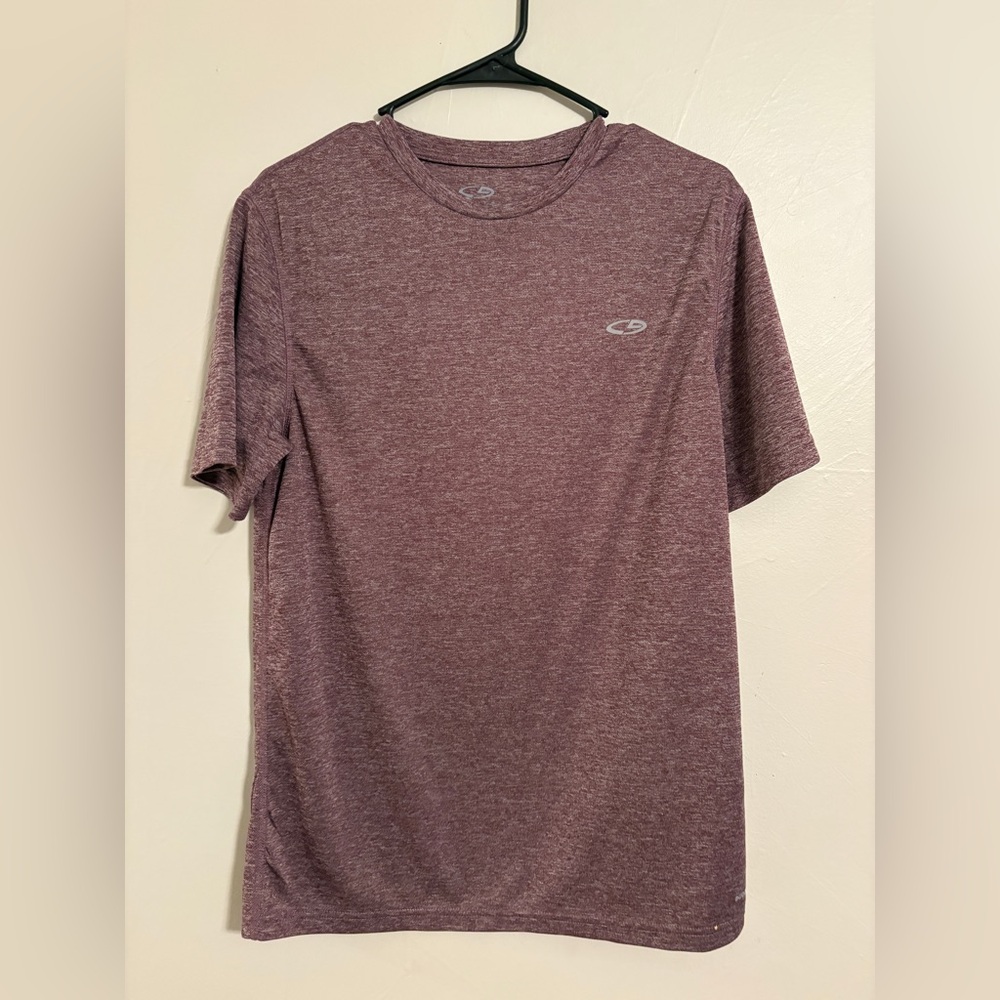 Champion Men's Short Sleeve Heathered Maroon Tee